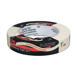 3M HIGHLAND 203-12MMX55M, TAPE-MASKING - 12 MM X 55 M ( 1/2) 203-12MMX55M