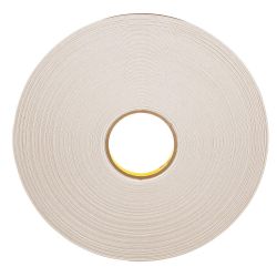 3M 4492-1/2X72WHT, TAPE-DOUBLE COATED POLY FOAM - 12 MM X 72Y (1/2" ) 4492-1/2X72WHT