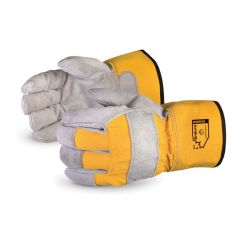 SUPERIOR GLOVE 66BRBOA, GLOVE-FITTERS SPLIT LEATHER - WINTER BOA LINED SAFETY CUFF 66BRBOA