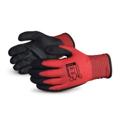 SUPERIOR GLOVE SNTAPVC-XL, GLOVE-STRING KNIT 3/4 PVC PALM - COATED BLACK FLEECED LINED XLG SNTAPVC-XL