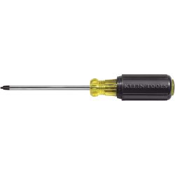 KLEIN TOOLS 666, SCREWDRIVER- #2 R'BTSON RED - 1/4 X 8 CUSHION GRIP 666