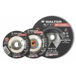 WALTER SURFACE TECHNOLOGIES 08B460, WHEEL 4-1/2 X 1/4 X 7/8 - A-24-HPS STL HIGH PERFORMANCE 08B460