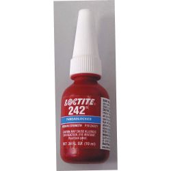 HENKEL LOCTITE 24221, THREADLOCKER-REMOVABLE 10 ML - #242 BOTTLE 24221