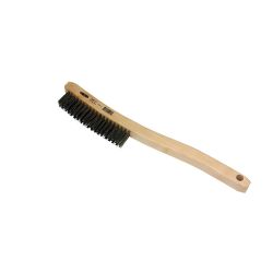 OSBORN 54017, SCRATCH BRUSH-CURVED HDLE#1777 - 6" STAINLESS 3 X 19 ROW 54017