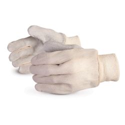 SUPERIOR GLOVE 650I, GLOVE-LEATHER PALM - COTTON BACK KNITWRIST MENS 650I