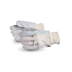 SUPERIOR GLOVE 630KI, GLOVE-LEATHER PALM INDEX FINGE - COTTON BACK KNITWRIST MENS 630KI