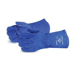 SUPERIOR GLOVE 505BUWS, GLOVE-WELDING BLUE LINED - SPLIT LEATHER 505BUWS