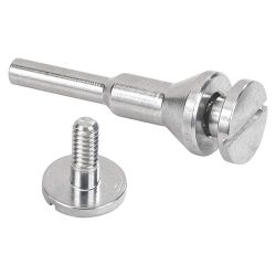 WALTER SURFACE TECHNOLOGIES 11L003, MANDREL-ZIP WHEEL 1/4" SHAFT - 3/8 ARBOR FOR 3 & 4" WHEEL 11L003