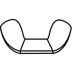 PAULIN & CO. LTD. PAPCO 103-014, NUT-FORGED WING 1/4-20 NC - ZINC PLATED 103-014
