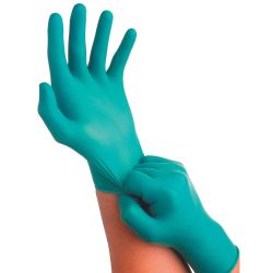 ANSELL TOUCHNTUFF 92-500-8, GLOVE-NITRILE DISPOSABLE MED - TOUCH N TUFF POWDERED 100/BX 92-500-8