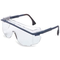 HONEYWELL UVEX S2510C, GLASSES-SAFETY ASTRO OTG 3001 - BLUE/CLEAR OVER-THE GLASS 4C+ S2510C