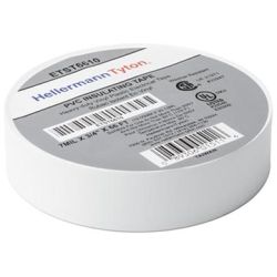 HELLERMANNTYTON ETST6610, TAPE-ELECTRICAL WHITE - 18MM X 20 M (3/4 X 66 FT) ETST6610