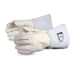 SUPERIOR GLOVE 399SC4LGE, GLOVE-COWHIDE LEATHER - 4" LEATHER GAUNTLET LARGE 399SC4LGE