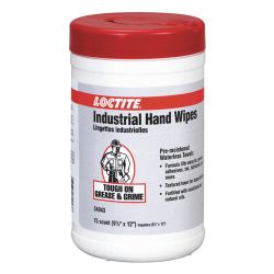HENKEL LOCTITE 34943, HAND CLEANER-SCRUBBING WIPES - 72 WIPES/PAIL 34943