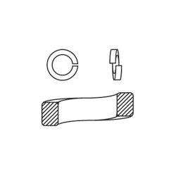 FULLER METRIC W065-010-0000, WASHER- HI-COLLAR LOCK M10 - METRIC W065-010-0000