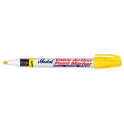 LACO MARKAL 96821, MARKER-FELT TIP PAINT MARKER - YELLOW VALVE ACTION 96821
