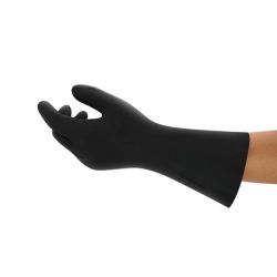 ANSELL NEOPRENE 29-865-10, GLOVE BLACK 13" SZ 10 - 18MIL DIAMOND EMBOSSED GRIP 29-865-10