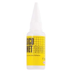 NORTH SAFETY PRODUCTS SICOMET 2041306, SICOMET 100 INSTANT ADHESIVE - LOW VISCOSITY 20 GRAM BOTTLE 2041306