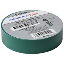 HELLERMANNTYTON ETST665, TAPE-ELECTRICAL GREEN - 18MM X 20 M (3/4 X 66 FT) ETST665