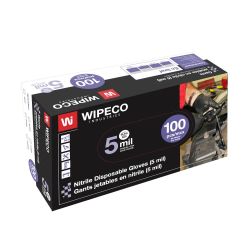 GLOVE - NITRILE DISPOSABLE - 5MIL BLACK 100/BOX MEDIUM
