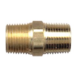 FAIRVIEW 122D, HEX NIPPLE-BRASS 1/2 122D