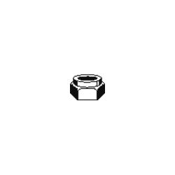 FULLER METRIC N020-008-0000, NUT- HEX NYLON INSERT METRIC - M 8 PLATED N020-008-0000