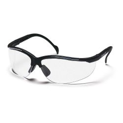 PYRAMEX SB1810S, GLASSES-SAFETY UV PROTECTION - BLK FRAME/CLEAR LENS CSA SB1810S