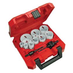 MILWAUKEE 49-22-4025, HOLESAW KIT 13 PC - ICE HARDENED GEN PURPOSE 49-22-4025