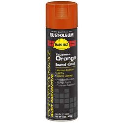 RUST-OLEUM V2156838, PAINT-HARDHAT LSPR 15 OZ - GLOSS EQUIPMENT ORANGE V2156838