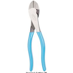 CHANNELLOCK 338, PLIERS-DIAGONAL CUT LAP JOINT - 8" C/W GRIPS 338