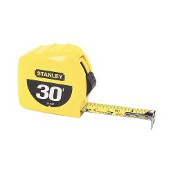 STANLEY 30-464, TAPE RULE - YELLOW CLAD - 30' X 1" 30-464