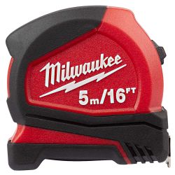 MILWAUKEE 48-22-6617, TAPE MEASURE 5M/16FT COMPACT 48-22-6617