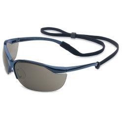 SAFETY GLASSES VAPOR - METALLIC BLUE CLR FOGBAN LENSE