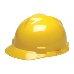HARD HAT - V-GARD W/ FAS-TRAC - III SUSPENSION YELLOW