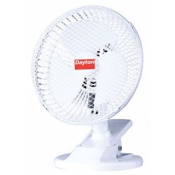 CLIP-ON FAN,2 SPEEDS,6" BLADE DIA.