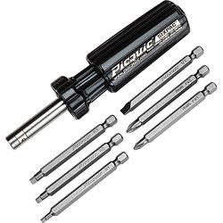 PICQUIC TOOL 88001, SCREWDRIVER- PIK-QUIK BLACK - UNIVDRIVER 6 IN 1 DRIVER 88001