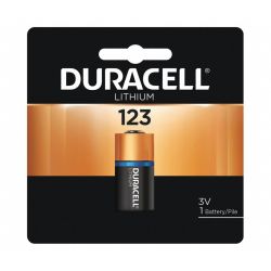 DURACELL DL123A-BPK, BATTERY-LITHIUM ULTRA 3 VOLT - BULK .669 DIA X 1.358 HIGH DL123A-BPK