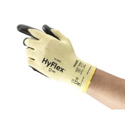 ANSELL HYFLEX 11-500-10, GLOVE-NITRILE PALM COATED - HYFLEXCR FOAM KEVLAR SIZE 10 11-500-10