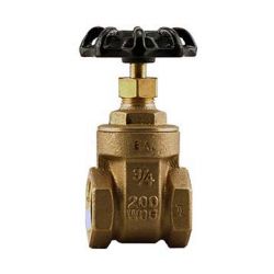 BOSHART INDUSTRIES 0818-07NL, GATE VALVE-THREADED 3/4" - NON-RISING STEM 200PSI NO LEAD 0818-07NL