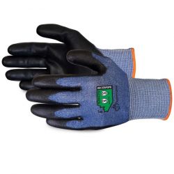 SUPERIOR GLOVE S13TAFGPU9, GLOVE-TENACTIV BLACK PU PALM - 13 GA A3 CUT RESIST SIZE 9 S13TAFGPU9