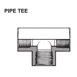 PAULIN / DOMINION FITTINGS DS1001-C, STEEL TEE FNPT 022T-6-6 3/8" DS1001-C