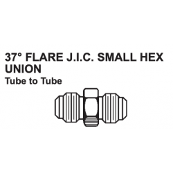PAULIN / DOMINION FITTINGS DS342-12, STEEL JIC TUBE UNION - 0303-12-12 3/4"-3/4" DS342-12