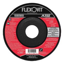 FLEXOVIT A5356, WHEEL 7 X 1/4 X 7/8 - T-27 A30S DEEP CTR GRINDING A5356