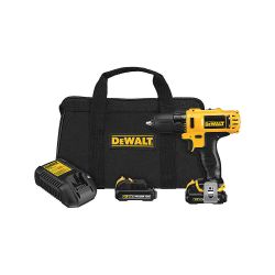 DEWALT DCD710S2, DRILL/DRIVER KIT CORDLESS - 12V MAX LI ION DCD710S2