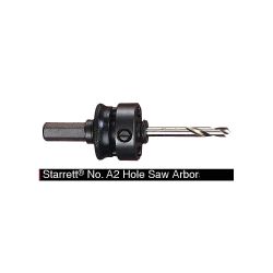 STARRETT A2, MANDREL-HOLESAW-1/2 HEX SHANK - 1-1/4" TO 6" A2