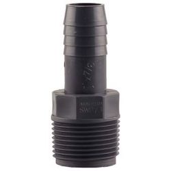 BOSHART INDUSTRIES PVCRA-1007, REDUCING ADAPTER-PVC - 1 MPT X 3/4 INSERT PVCRA-1007