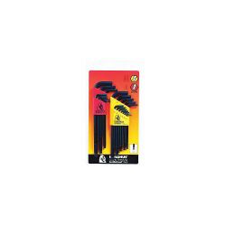 BONDHUS 20199, BALLDRIVER L WRENCH SET - .050-3/8 1.5MM-10MM 22 PC 20199