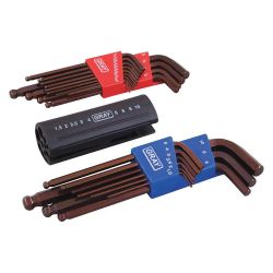 GRAY TOOLS 68722, HEX KEY SET - 22 PC LONG ARM - BALL 13 PC/SAE & 9 PC/METRIC 68722