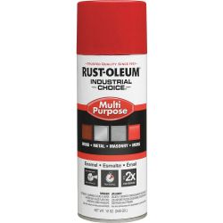 RUST-OLEUM 1660830, PAINT-IC ENAMEL FASTDRY 12 OZ - AEROSOL GLOSS SAFETY RED 1660830