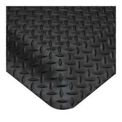 WEARWELL 497.58X2X3BK, MATTING-DIAMOND PLATE BLACK - 2' X 3' BEVELLED ULTRASOFT 497.58X2X3BK